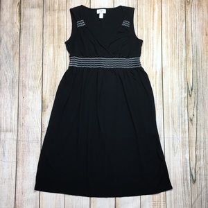 Ann Taylor Loft Little Black V Neck Dress